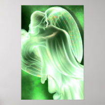 Green Earth Angel Canvas Print