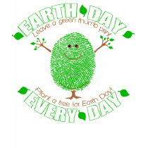 Green Earth Day ThumbTree T-Shirt