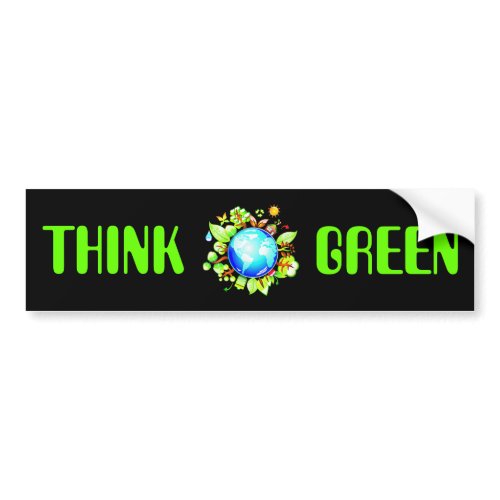 Green Earth Eco Friendly for Earth Day bumpersticker
