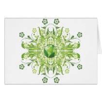 Green Earth Flower cards by Makana101 Green Earth Flower cards