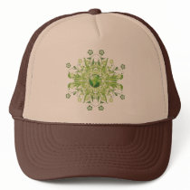 Green Earth Flower hats by Makana101 Green Earth Flower hats