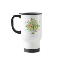 Green Earth Flower mugs by Makana101 Green Earth Flower mugs