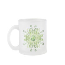 Green Earth Flower mugs by Makana101 Green Earth Flower mugs