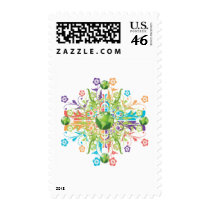 Green Earth Flower postage by Makana101 Green Earth Flower postage