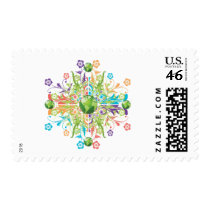 Green Earth Flower postage by Makana101 Green Earth Flower postage