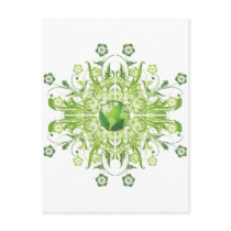 Green Earth Flower postcards by Makana101 Green Earth Flower postcards