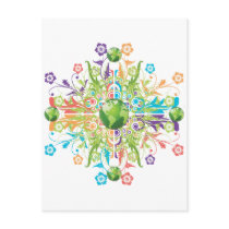 Green Earth Flower postcards by Makana101 Green Earth Flower postcards