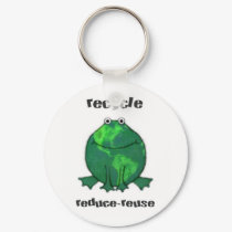 Green Earth Frog Keychain by jamiecreates1 Green Earth Frog Keychain