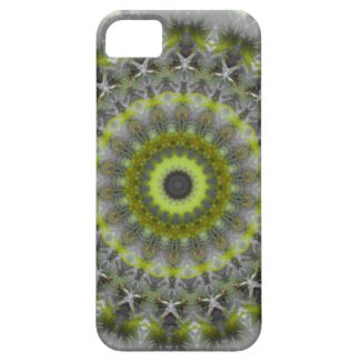 Green Earth Mandala Kaleidoscope pattern iPhone 5 Cases