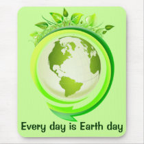 Green earth mousepad mousepads