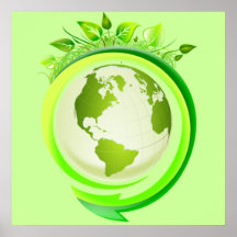 Green earth poster
