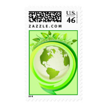 Green earth stamp