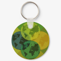 Green Earths keychains by naturetees Green Earths keychains