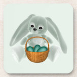 Green Easter Rabbit Coasters