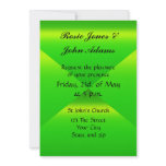 Green Easy Wedding Invitation