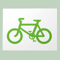 Green Eco Bicycle notepads