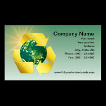 Green Eco-Friendly Business Card business cards