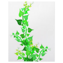 green eco vine personalized letterhead