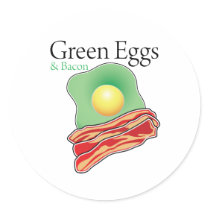 Green Eggs and Bacon stickers by spacedust Green Eggs and Bacon stickers