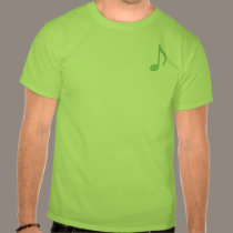 Green Eighth Note T-Shirt t-shirts