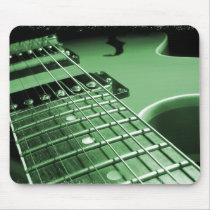 Green Electric Guitar Close-up mousepads by VoXeeD Green Electric Guitar Close-up mousepads