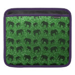 Green elephant glitter pattern sleeve for iPads