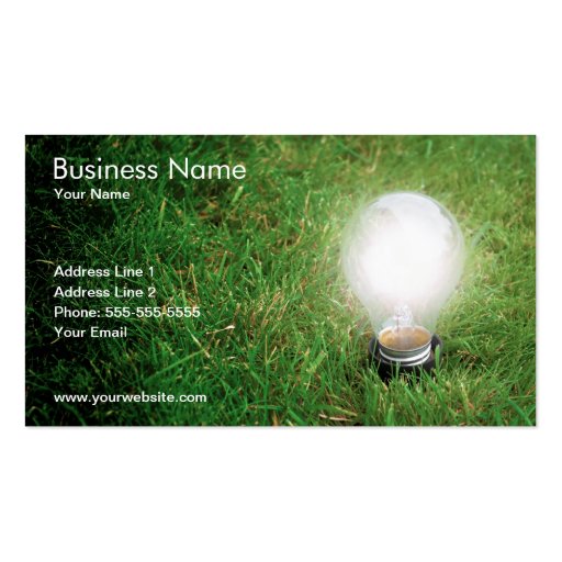 Green Energy Business Card Template