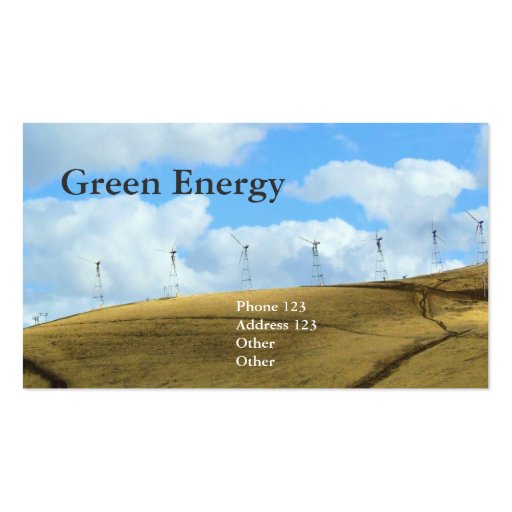 Green Energy Business Cards