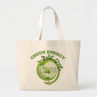 GREEN ENERGY NOW zazzle_bag