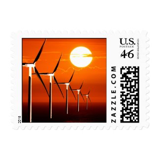 Green Energy Postage Stamp stamp