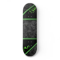 GREEN EVIL EYE skateboards by WDoodle GREEN EVIL EYE skateboards