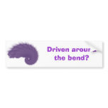 Green Eye Fractal copy, Driven around the bend? Bumper Sticker