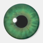 Green Eye Iris Eyeball Cool Custom Round Magnets