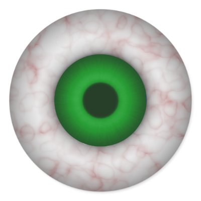 Green Eye Sticker by Rajee1