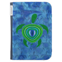 Green Eye Turtle Kindle Keyboard Case
