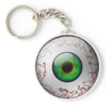 Green Eyeball Keyring Key Chain