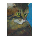 GREEN-EYED CAT (ARTWORK) postcards