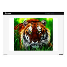 Green eyed Tiger Laptop Decals