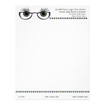 Green Eyes and Glasses letterhead