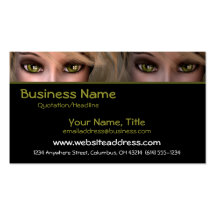 Green Eyes D3 - Fantasy Business Cards
