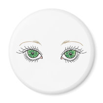 Green Eyes magnets