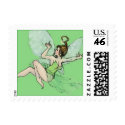 Green Faerie Postage Stamps