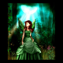 Green Fairy Glen Poster Print