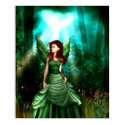 Green Fairy Glen Poster Print