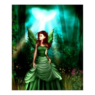 Green Fairy Glen Poster Print print