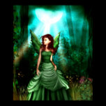 Green Fairy Glen Poster Print