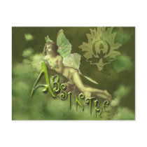 Green Fairy Splashy Collage II Postcards