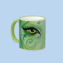 Green fairy Swils Eye Mug mugs