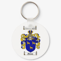 GREEN FAMILY CREST -  GREEN COAT OF ARMS keychains