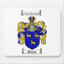 GREEN FAMILY CREST -  GREEN COAT OF ARMS MOUSE MAT